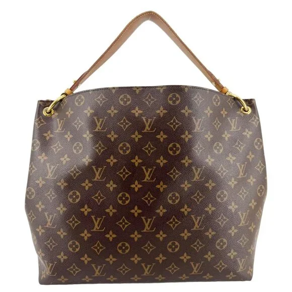 Louis Vuitton Graceful MM Monogram Canvas Shoulder Bag Brown - Picture 4 of 16